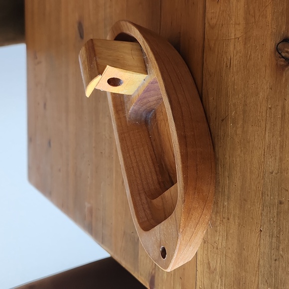 Wood Handmade/Carved Solid Boat 8.5"x4"x1.5" German Made EUC - Picture 2 of 6